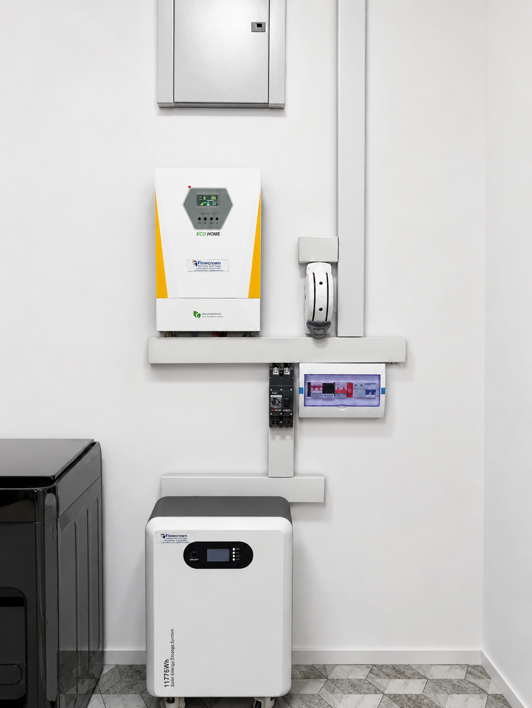 Installation of  Eco-home 7.5Kva Hybrid Inverter and 11kwh Lithium Battery  Solar system.